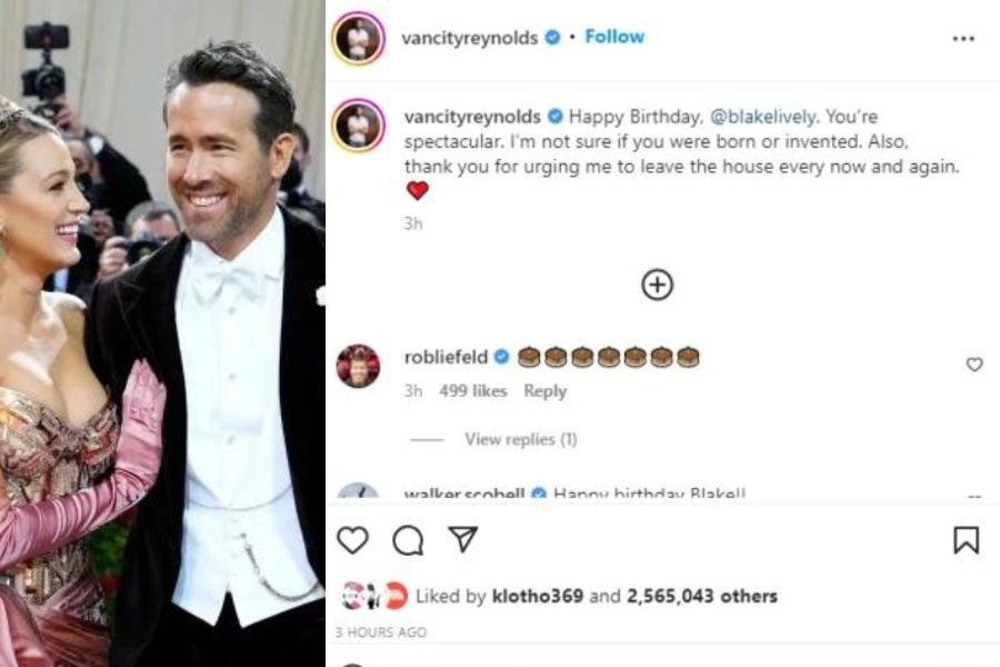 Blake wished her lady happy 35th birthday